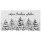 Northlight Flocked Christmas Tree "Where Treetops Glisten" Wall Art Decoration - 19.75"
